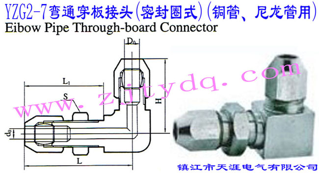 YZG2-7��ͨ������^(�ܷ�Ȧʽ)(�~������������)Elbow Pipe Through-board Connector